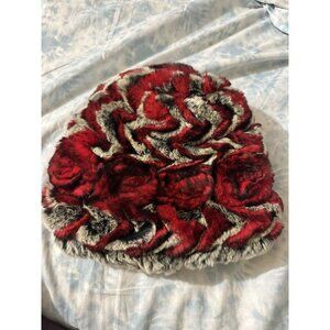 Women's Rex Rabbit Fur Hat Snow Cap Winter Knit Beanies Fluffy Hat G13